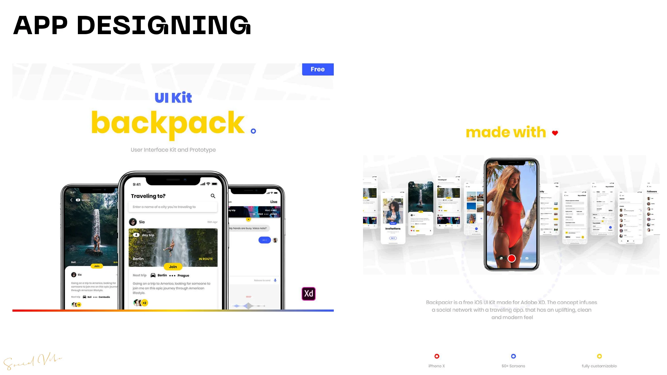 Mobile app interface concept and screen flow