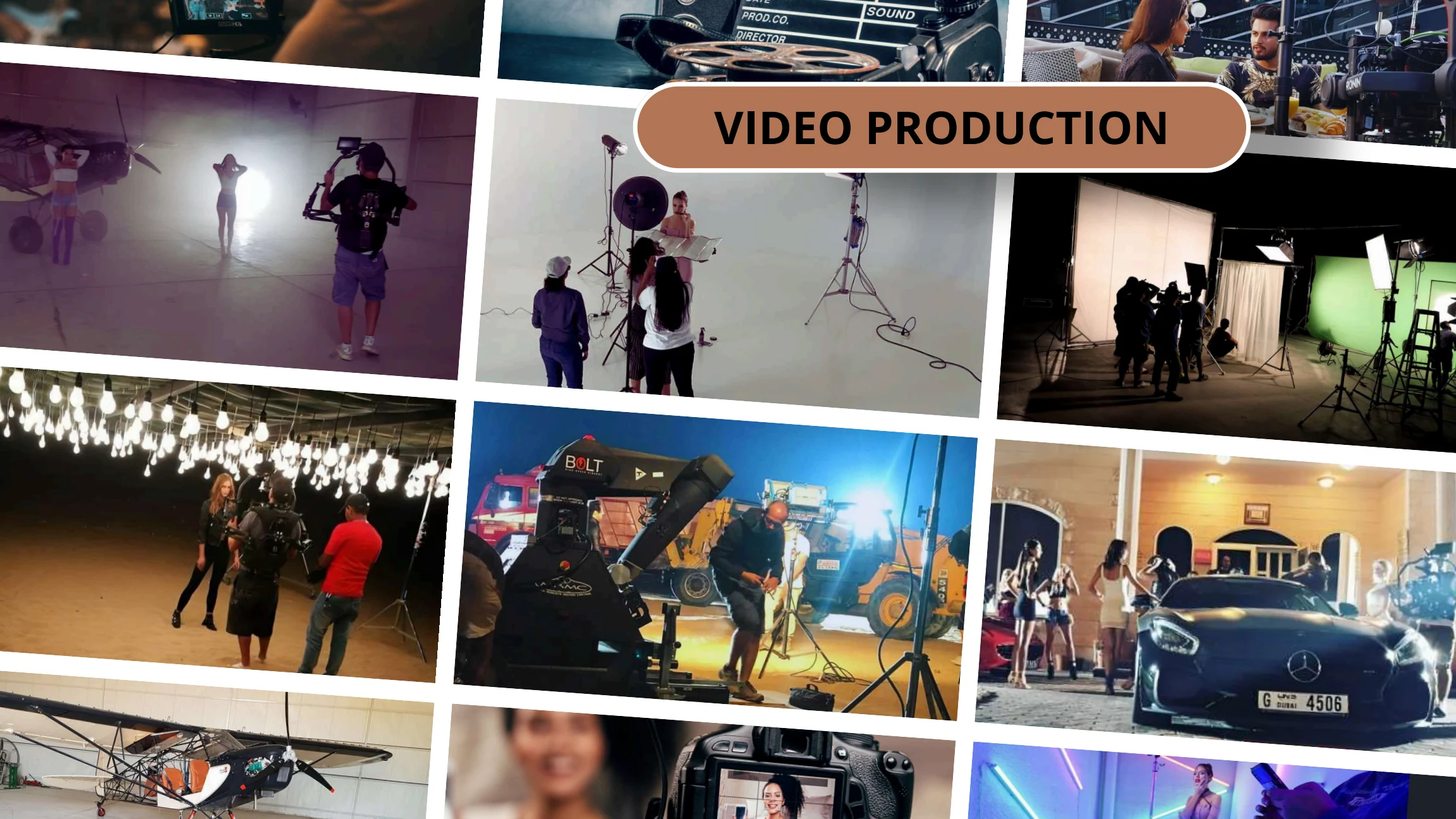 Social Vibe video production sets, equipment and behind-the-scenes work